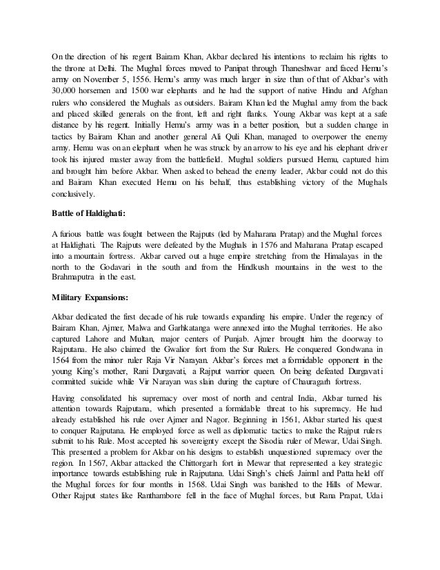 Akbar Essay - Words | Bartleby essay on akbar the great