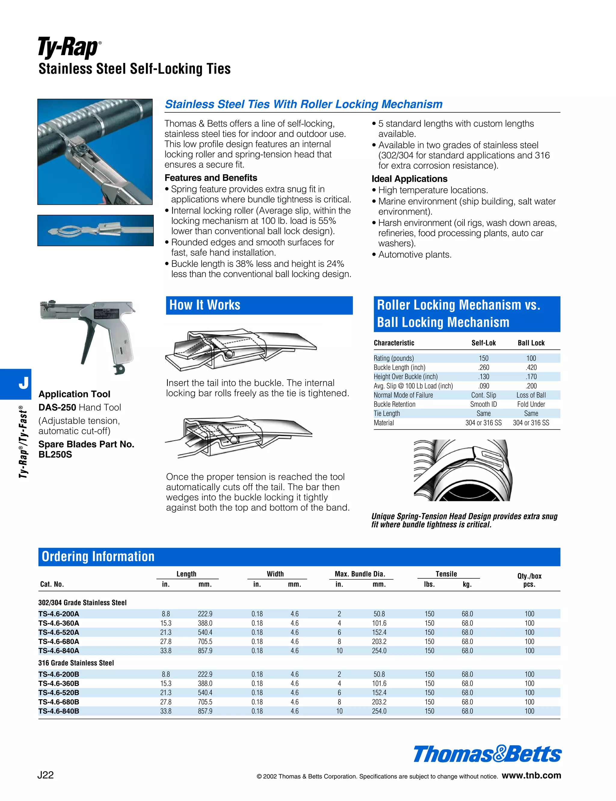TY523MX THOMAS & BETTS Cable Tie, Ty Rap® Self Lock, Nylon AKBAR