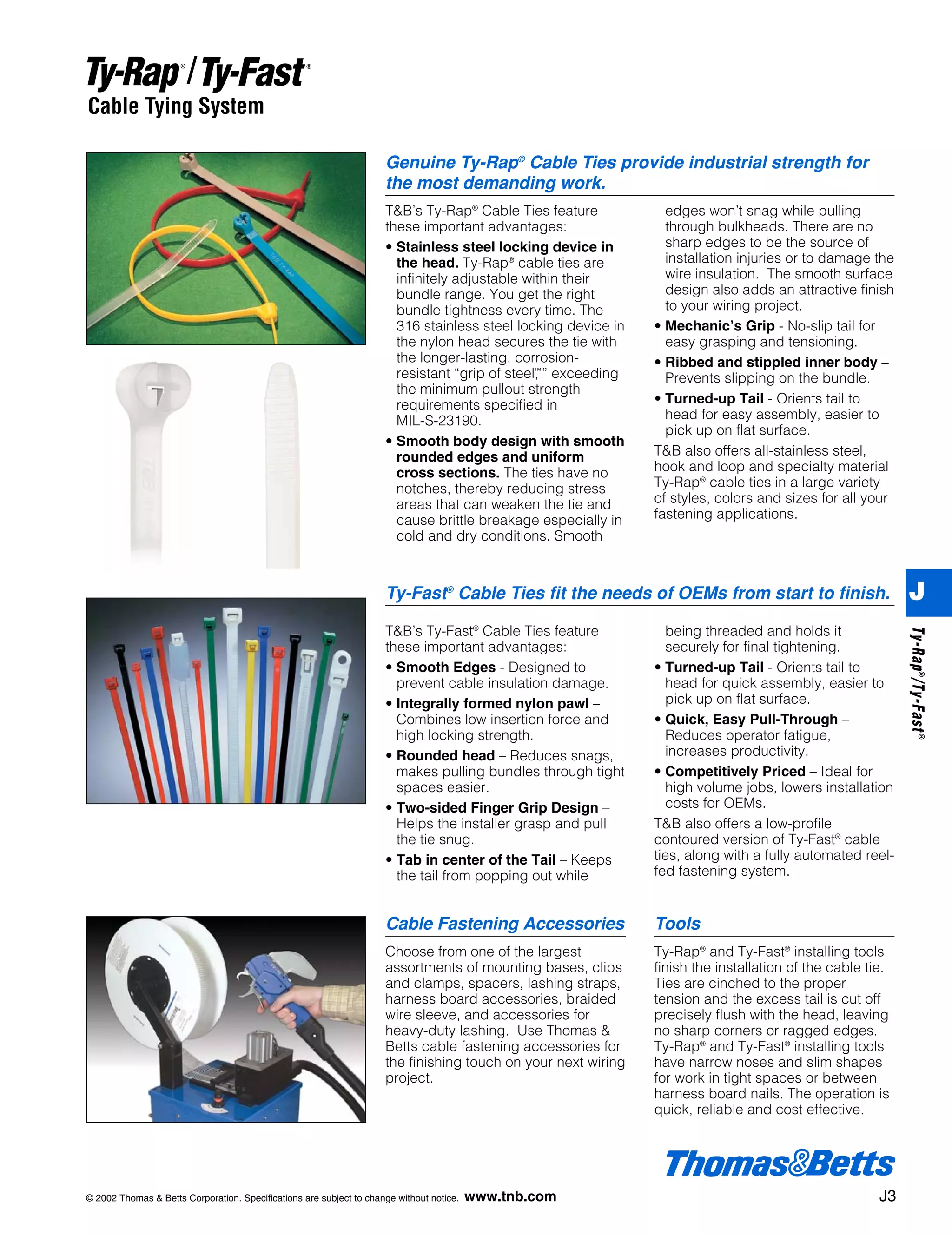 TY523MX THOMAS & BETTS Cable Tie, Ty Rap® Self Lock, Nylon AKBAR