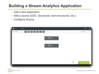 • Add a new application
• Add a source (CDC, structured, semi-structured, etc.)
• Configure Source
 