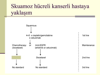 Skuamoz hücreli kanserli hastaya yaklaşım 