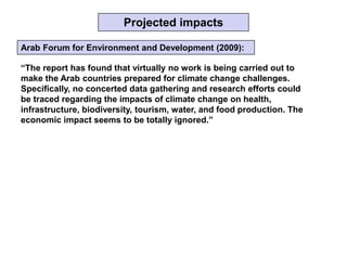 The Effects of Climate Change for the Middle East and North Africa | PPTX