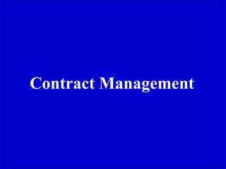 Contract Management
 