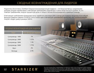 STARRIZER — Маркетинг план, презентация