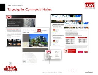 KW Commercial
Targeting the Commercial Market




                        © Copyright Keller Williams® Realty, Inc. 2012
                                                                         www.kw.com
 