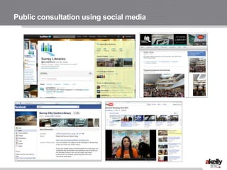 Public consultation using social media
 
