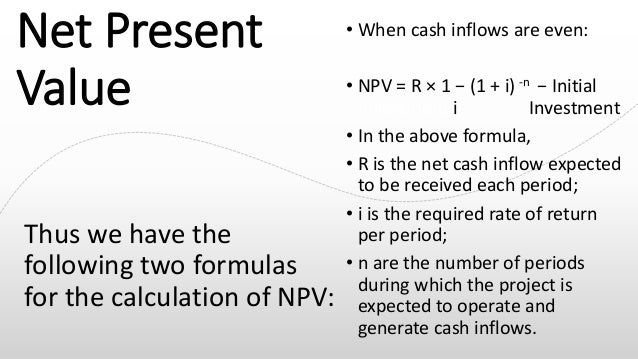 net present value internal rate of return profitability index payb profitability index formula