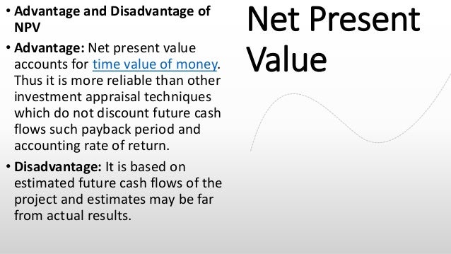 Net Present Value Internal Rate Of Return Profitability Index Payb - net present value