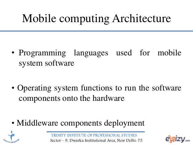 Mobile Computing Architecture