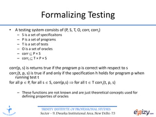 Software Engineering- Types of Testing | PPTX