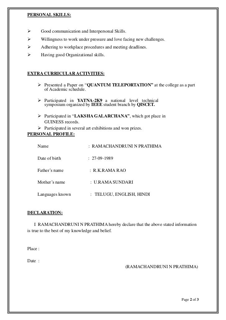 good skills on resumes