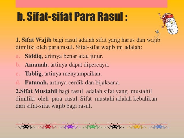 Sifat Amanah Bagi Rasul Berarti - Puspasari