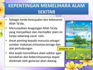 Adab Menjaga Alam Sekitar
