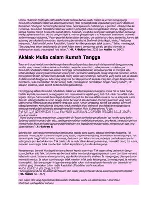 Akhlak mulia dalam rumah tangga | DOCX