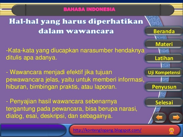 Contoh Esai Wawancara - Simak Gambar Berikut