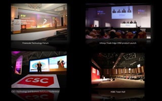 (IMAGE) 
Conference 
Product Launch Sports Events 
Awards 
Fashion Showcase 
Talent Management 
• 
Following slides contain samples of projects managed previously by the team  