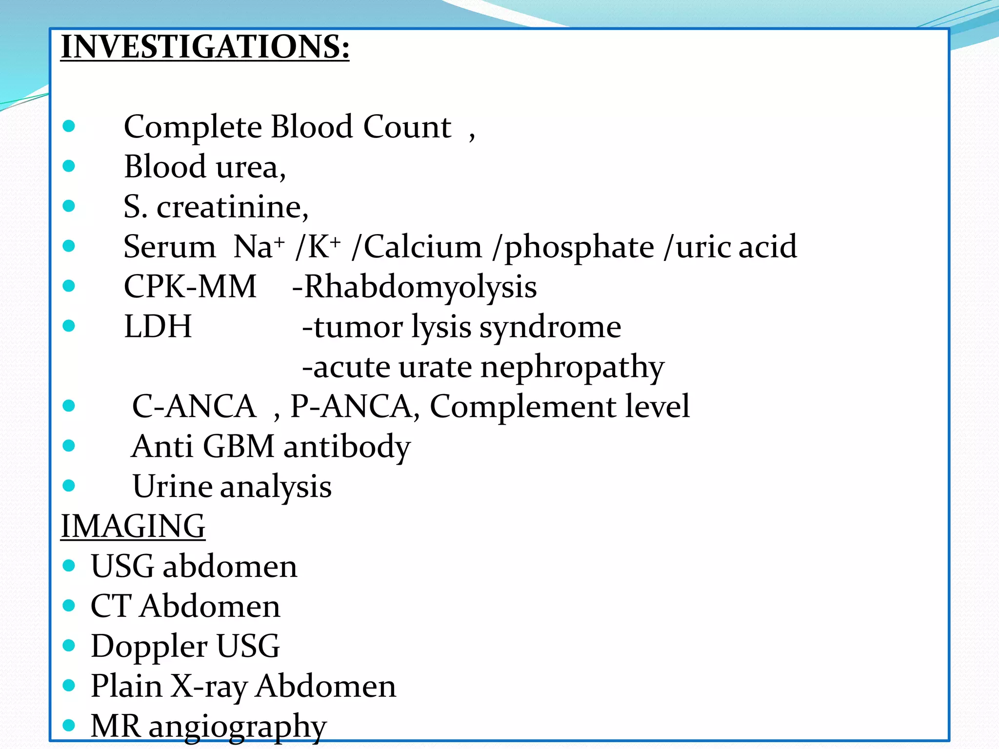 Acute kidney injury | PPTX