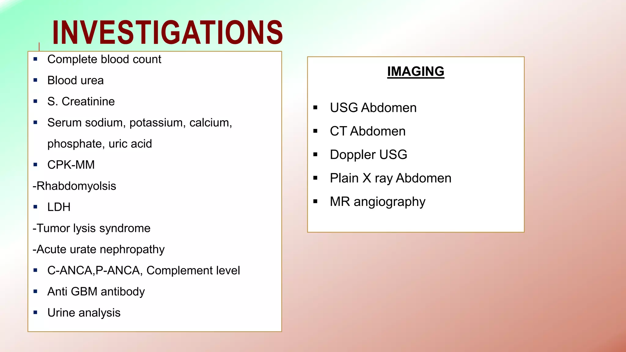 ACUTE KIDNEY INJURY AND MANAGEMENT | PPTX