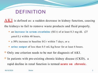 Comprehensive Overview of Acute Kidney Injury: Diagnosis, Prevention ...