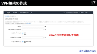 17VPN
#
VGW CGW
 