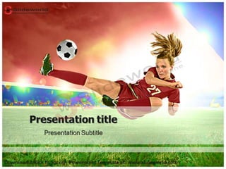  A Kick In Soccer  Powerpoint Template - Slideworld