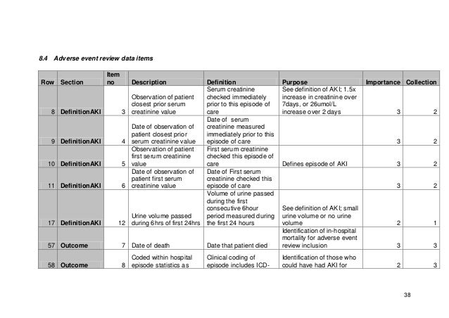 clinical audit report template acute kidney injury aki clinical audit tools 2011 clinical audit report template acute kidney injury aki clinical audit tools 2011