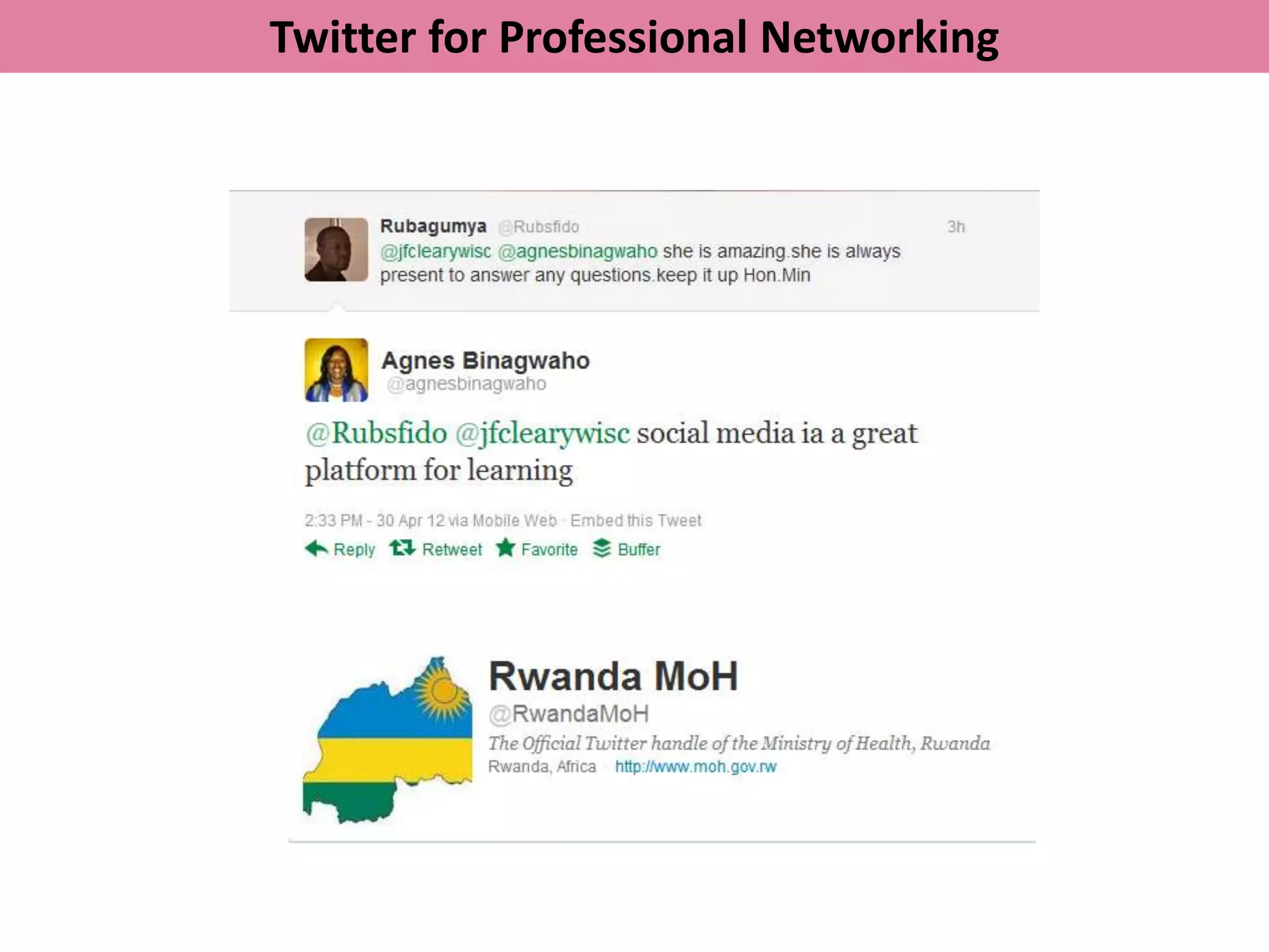 Twitter for Professional Networking
 