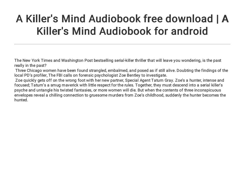 a killers mind pdf download