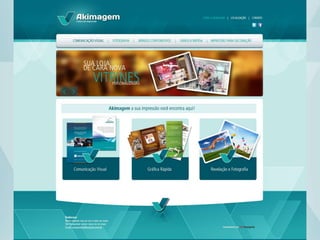 Criação da Marca e Website - Akimagem