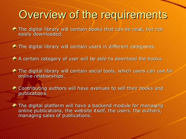 Design of a simple elibrary