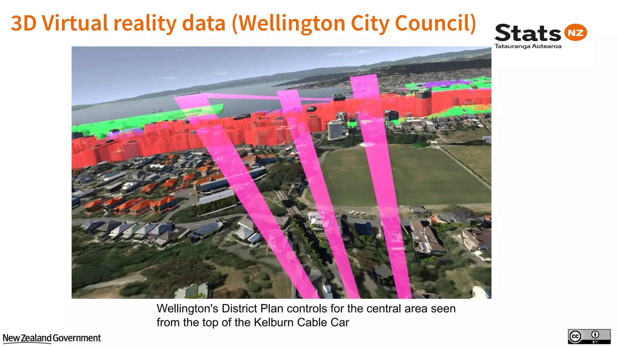 Wellington's District Plan controls for the central area seen
from the top of the Kelburn Cable Car
 