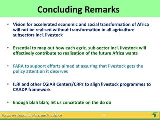 Livestock and Economic Well-being in Africa