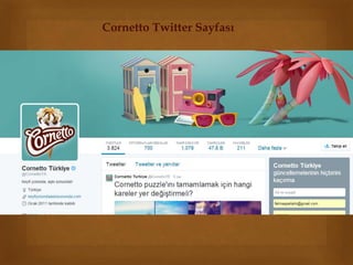Cornetto Twitter Sayfası 
 