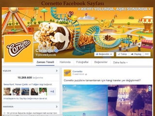 Cornetto Facebook Sayfası 
 