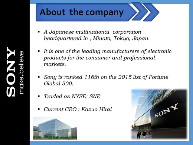 Akio Morita Sony Pptx