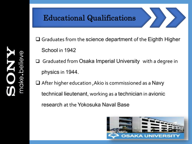 Akio Morita Sony Pptx