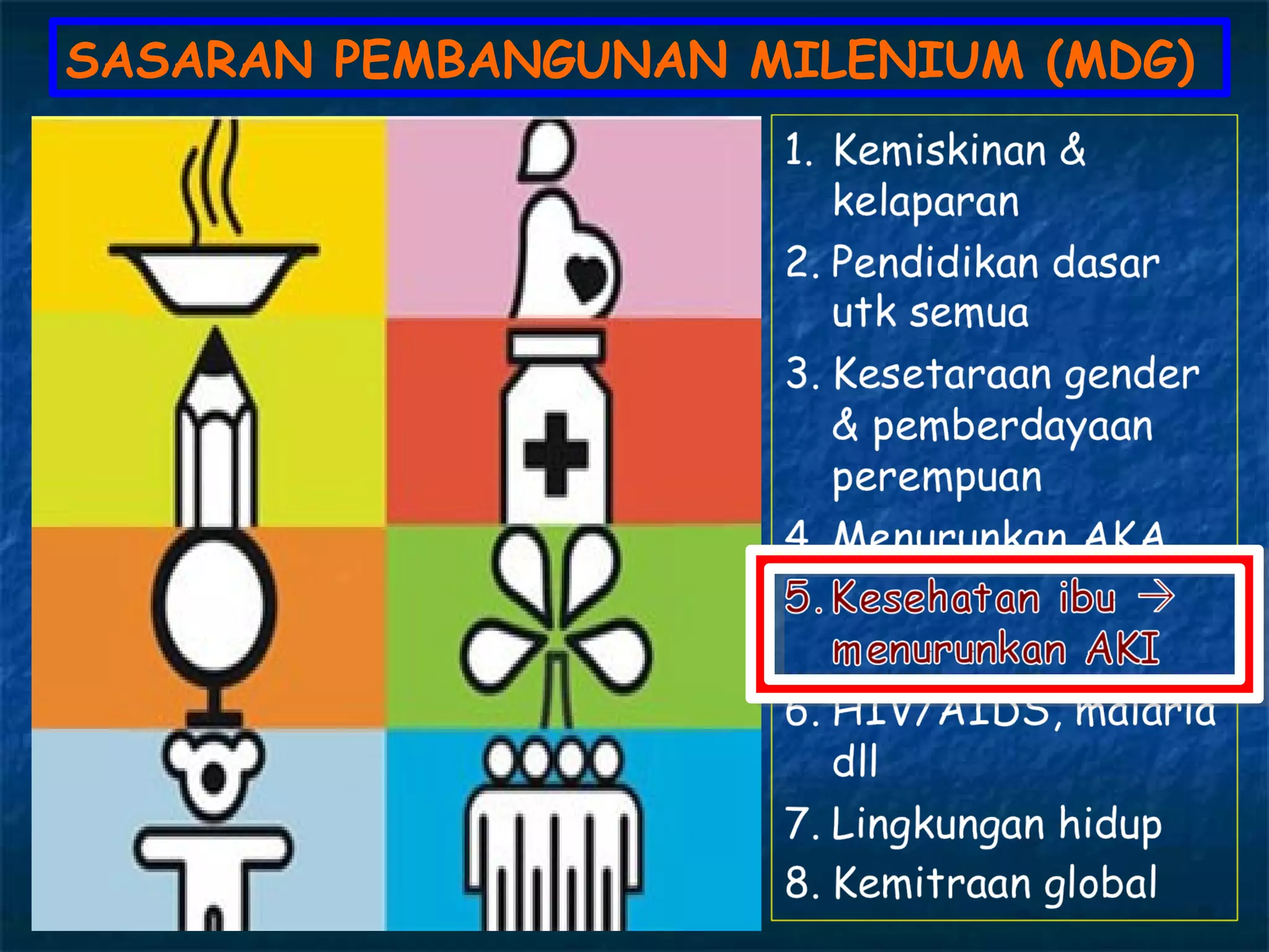 SASARAN PEMBANGUNAN MILENIUM (MDG)
 