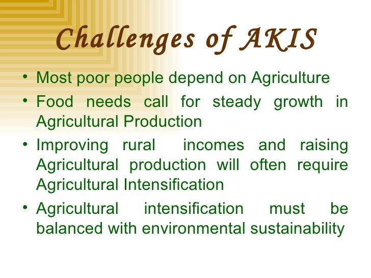 AGRICULTURE KNOWLEDGE INFORMATION SYSTEM