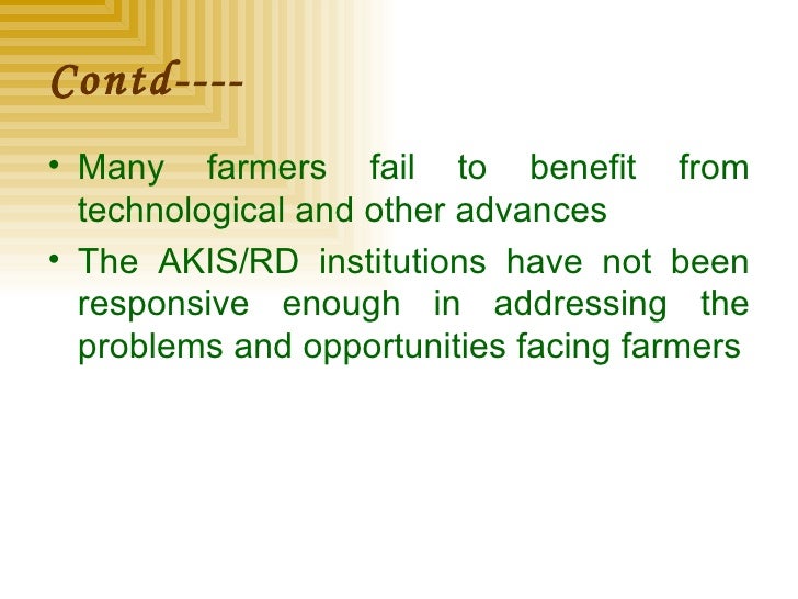 AGRICULTURE KNOWLEDGE INFORMATION SYSTEM