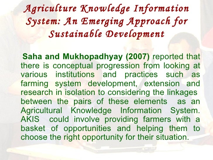 AGRICULTURE KNOWLEDGE INFORMATION SYSTEM