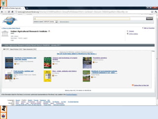 Agricultural Knowledge Management Unit, IARI 
 