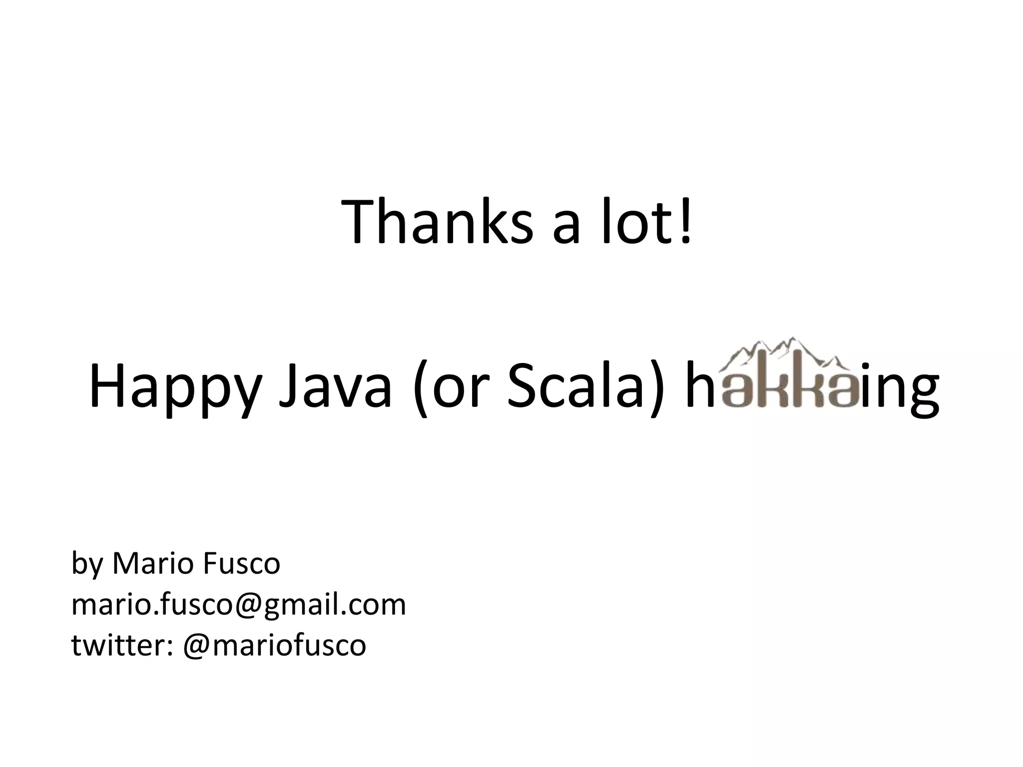 Declarative supervised actors configurationSupervisor supervisor = new Supervisor(  new SupervisorConfig(    new AllForOneStrategy(          // or OneForOneStrategy       new Class[]{Exception.class}, // Exceptions to handle       3,           // maximum number of restart retries       5000),       // within time in millis    new Supervise[] {  new Supervise(UntypedActor.actorOf(MyActor1.class),    permanent()), // the actor will always be restarted  new Supervise(UntypedActor.actorOf(MyActor2.class),    temporary())  // the actor won’t be shut down normally}));// You can also link and unlink actors from a supervisorsupervisor.link(actor1);supervisor.unlink(actor1);