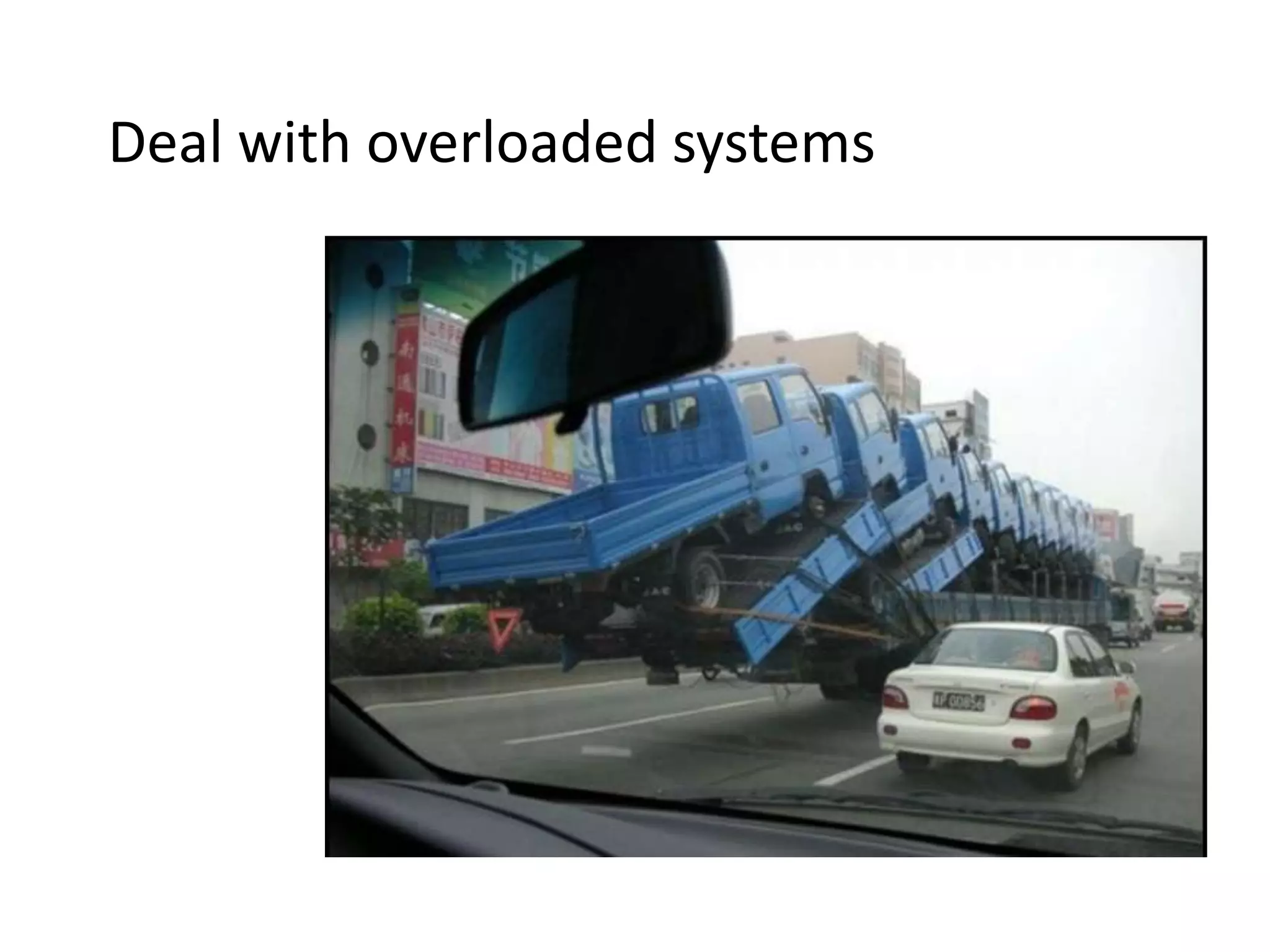 Deal with overloadedsystems