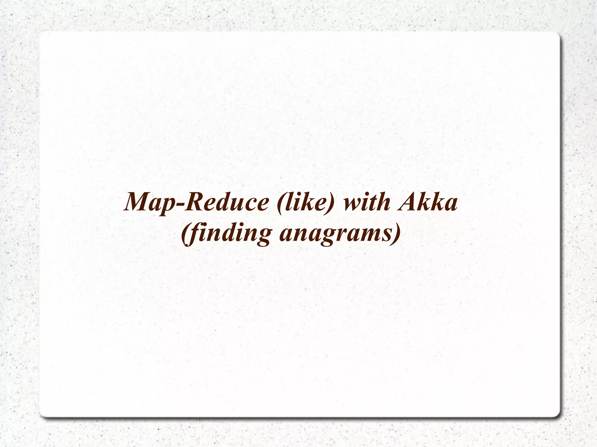 Supervision and fault tolerance val supervisor =  Supervisor( SupervisorConfig( OneForOneStrategy(List(classOf[Exception]), 3, 1000), Nil )) supervisedActors(0).setLifeCycle(Permanent) supervisedActors(0).start supervisor.link(supervisedActors(0)) supervisedActors(1).setLifeCycle(Temporary) supervisedActors(1).start supervisor.link(supervisedActors(1)) 