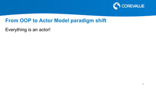 Everything is an actor!
From OOP to Actor Model paradigm shift
16
 