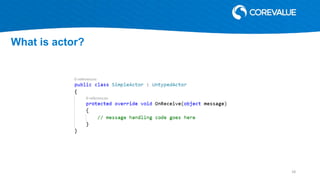 Introduction to actor model with examples on Akka.NET