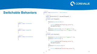 Switchable Behaviors
23
 
