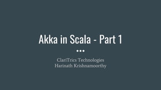 Actor Model Akka Framework | PDF image.