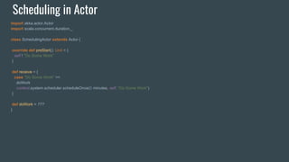 Actor Model Akka Framework | PDF