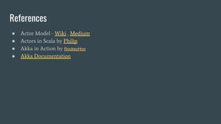 Actor Model Akka Framework | PDF